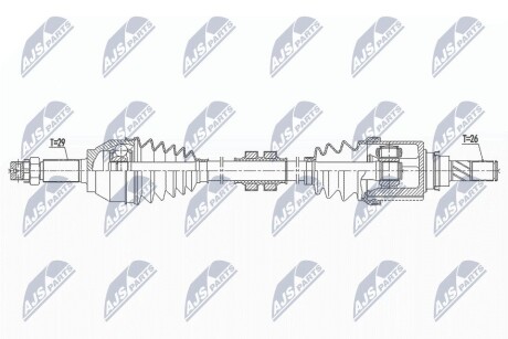 ПІВВІСЬ | NISSAN EVALIA/NV200 1.5DCI 10- /ЛІВ/ NTY NPWNS144