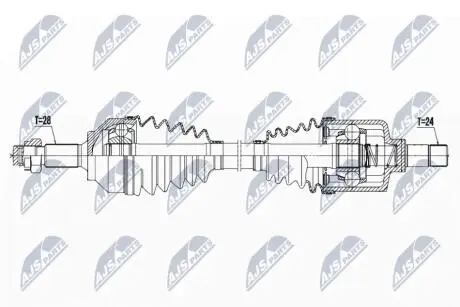 ПІВВІСЬ | PEUGEOT 508 2.0HDI HYBRID 10-, 508 2.0HDI RXH 10- /ПЕРЕД,ЛІВ/ NTY NPWPE027