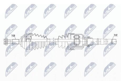 ПІВВІСЬ | PEUGEOT TRAVELLER 2.0HDI 150KM 16-, CITROEN SPACETOURER 2.0HDI 150KM 16- /ПРАВ, MTM ML6/ NTY NPWPE053