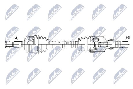 ПІВВІСЬ | PEUGEOT 3008 1.5HDI 18- /ЛІВ,ATM/ NTY NPWPE069