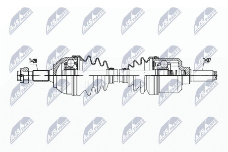 ПІВВІСЬ | PEUGEOT 508 2.0HDI 163KM AM6 10-, 407 2.0HDI 4HP 04- /ЛІВ,ATM/ NTY NPWPE093