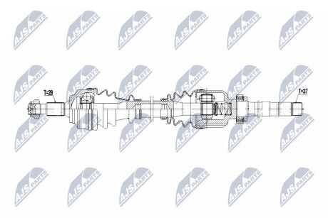 ПІВВІСЬ | PEUGEOT EXPERT/TRAVELLER 1.6BLUEHDI 115KM 16-, CITROEN JUMPY/SPACETOURER 1.6BLUEHDI 16-, TOYOTA PROACE/PROACE VERSO 1.5D4D,1.6D4D 16- /ПРАВ,MTM ML6C/ NTY NPWPE101