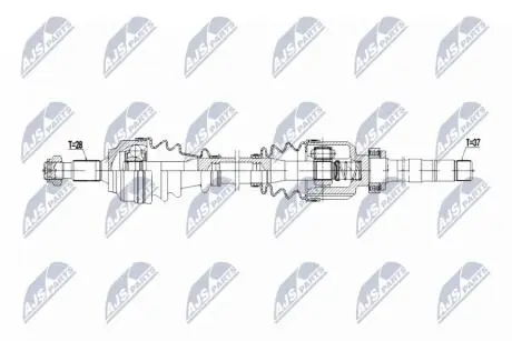 ПІВВІСЬ | PEUGEOT EXPERT/TRAVELLER 1.6BLUEHDI 115KM 16-, CITROEN JUMPY/SPACETOURER 1.6BLUEHDI 16-, TOYOTA PROACE/PROACE VERSO 1.5D4D,1.6D4D 16- /ПРАВ,MTM ML6C/ NTY NPWPE101
