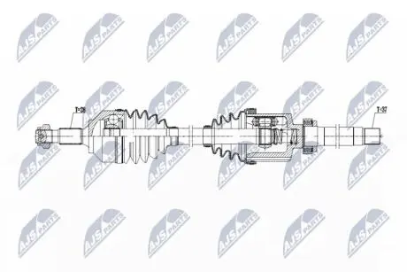 ПІВВІСЬ | PEUGEOT 508 2.0HDI 180KM RXH 14- /ПЕРЕД,ПРАВ,ATM A6/ NTY NPWPE103