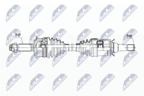 ПІВВІСЬ | PEUGEOT 4007 4WD 2.2HDI 07-, MITSUBISHI OUTLANDER 4WD 2.2DI-D 07-, CITROEN C-CROSSER 4WD 2.2HDI 07- /ЗАД,ПРАВ,MTM/ NTY NPWPE105