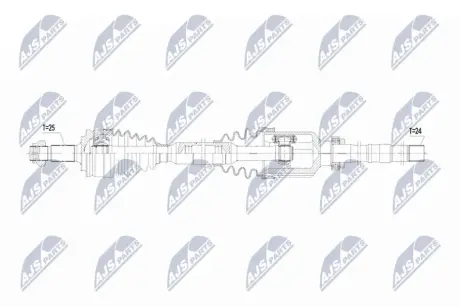 Полуось Peugeot e-2008 19-, citroen e-c4 20- 1666449580 NTY NPW-PE-120