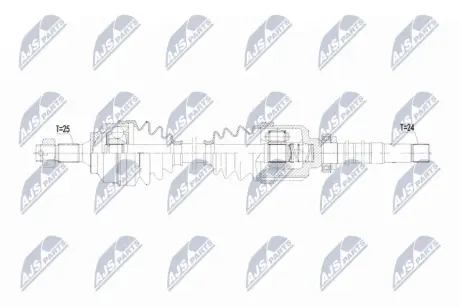ПОЛУОСЬ NTY NPWPE124
