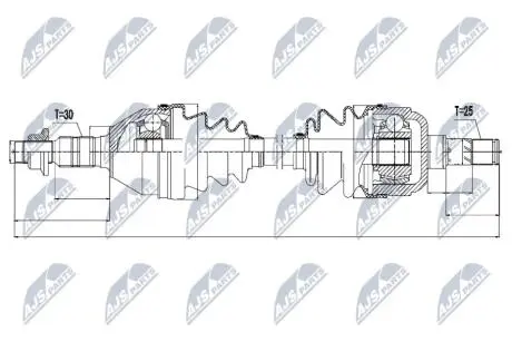 ПІВВІСЬ | OPEL INSIGNIA 1.4T, 1.6, 1.6T, 1.6CDTI 09- /ЛІВ, MTM/ NTY NPWPL031