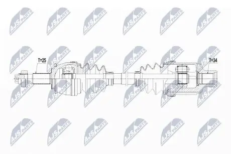 ПІВВІСЬ | OPEL MOKKA/MOKKA X 1.4T, 1.6CDTI, 1.7CDTI 12-, CHEVROLET TRAX 1.4T,1.7TD 12- /ПРАВ,MTM/ NTY NPWPL061