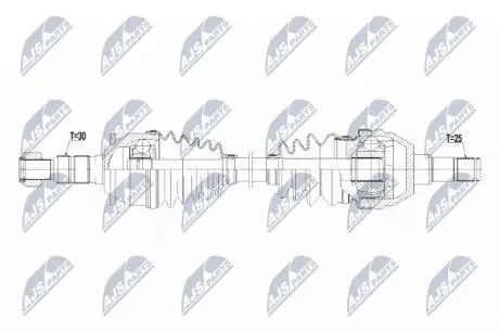 ПІВВІСЬ | OPEL ASTRA J 1.4T, 1.7CDTI 09- /ПРАВ/ NTY NPWPL075