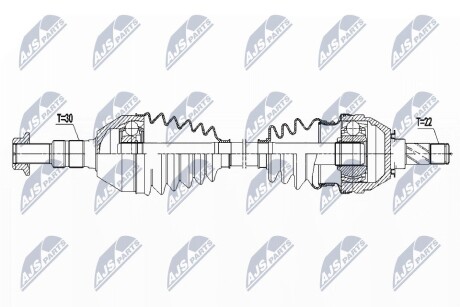 ПІВВІСЬ | OPEL VECTRA C 1.6,1.8 02-, SIGNUM 1.8 03-, FIAT CROMA 1.8 06- /ЛІВ,MTM/ NTY NPWPL081