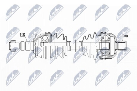 ПІВВІСЬ | OPEL ASTRA J 1.6T 09- /ПРАВ,ATM/ NTY NPWPL083