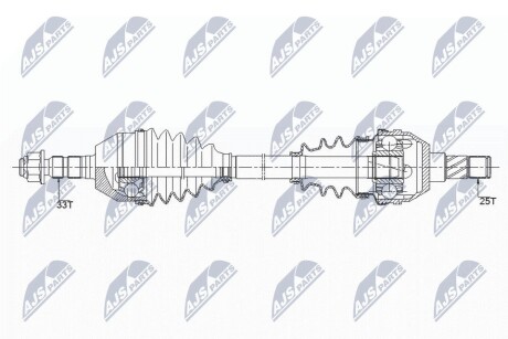 ПІВВІСЬ | OPEL ASTRA H 1.3CDTI,1.7CDTI 6MTM 05- /ЛІВ/ NTY NPWPL091