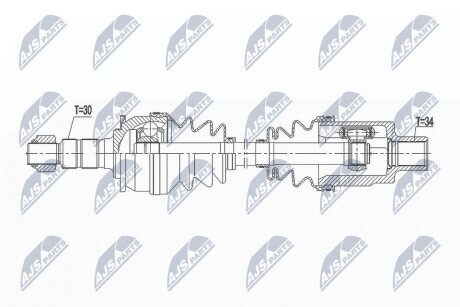 ПІВВІСЬ | OPEL ZAFIRA TOURER C 1.4T 11- /ПРАВ, ATM A6/ NTY NPWPL103