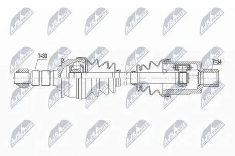 ПІВВІСЬ | OPEL ZAFIRA TOURER C 1.4T 11- /ПРАВ, ATM A6/ NTY NPWPL103