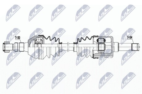 ПІВВІСЬ | SAAB 9-3 08-, 9-3X 09-, CADILLAC BLS AWD 06- /ЗАД,ПРАВ/ NTY NPWPL111