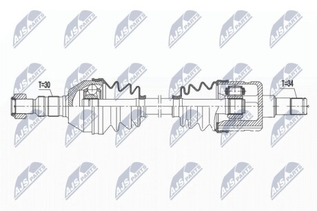 ПІВВІСЬ | SAAB 9-3 08-, 9-3X 09-, CADILLAC BLS AWD 06- /ЗАД,ЛІВ/ NTY NPWPL113