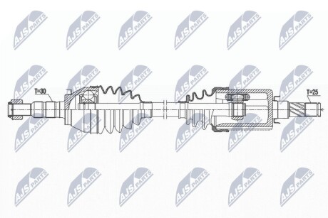 ПІВВІСЬ | OPEL INSIGNIA B 1.5T,1.6CDTI 17- /ЛІВ,MTM/ NTY NPWPL117