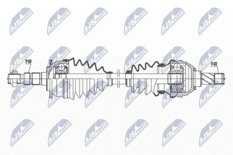 ПІВВІСЬ | OPEL ASTRA J 1.4,1.4T,1.6 10- /ЛІВ,MTM5/ NTY NPWPL121 (фото 1)