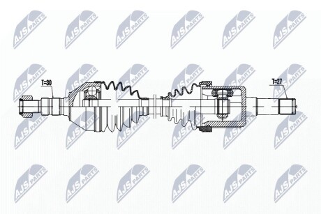 ПІВВІСЬ | OPEL ZAFIRA B 1.9CDTI 150KM 05- /ПРАВ,ATM/ NTY NPWPL142