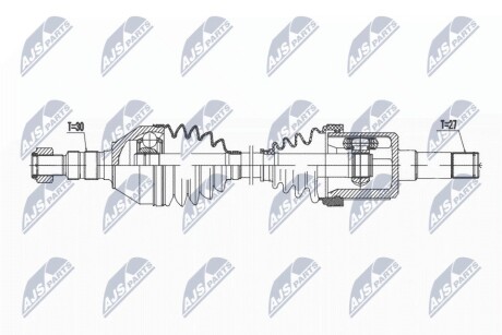 ПІВВІСЬ | OPEL ZAFIRA B 1.9CDTI 150KM 05- /ЛІВ,ATM/ NTY NPWPL143