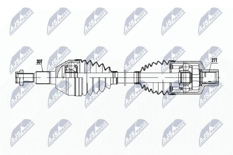 ПІВВІСЬ | OPEL ANTARA 06-, CHEVROLET CAPTIVA 06- /ПРАВ,MTM/ NTY NPWPL144