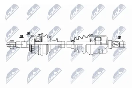 ПОЛУОСЬ NTY NPWPL162
