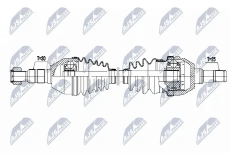 ПОЛУОСЬ NTY NPWPL170