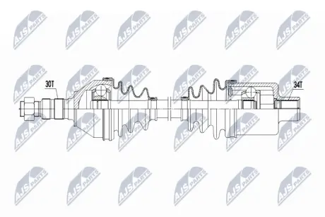 ПОЛУОСЬ NTY NPWPL172