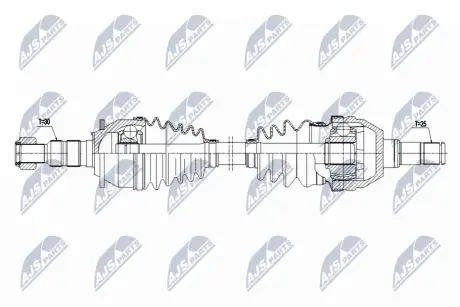 ПОЛУОСЬ NTY NPWPL174