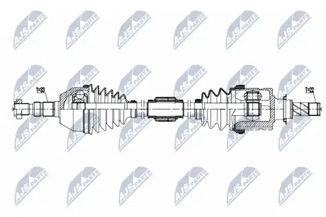 ПОЛУОСЬ NTY NPWPL179