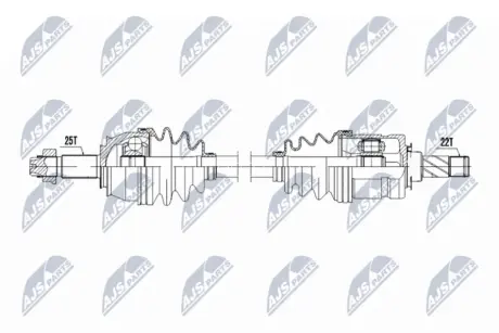 ПОЛУОСЬ NTY NPWPL181