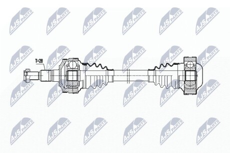 ПІВВІСЬ | PORSCHE BOXSTER 2.5 96-99, 2.7 99-04 /ЗАД,ЛІВ,MTM/ NTY NPWPS002 (фото 1)