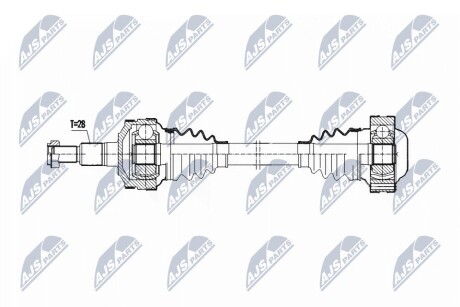 ПІВВІСЬ | PORSCHE BOXSTER 2.5 96-99, 2.7 99-04 /ЗАД,ПРАВ,MTM/ NTY NPWPS003