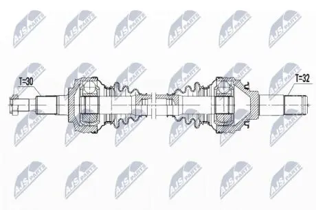 ПІВВІСЬ | PORSCHE PANAMERA 970 09-16 /ЗАД,L=P/ NTY NPWPS008