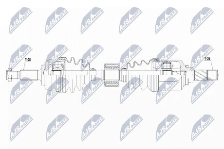 ПІВВІСЬ | RENAULT MEGANE III/FLUENCE/SCENIC/GRAND SCENIC 1.5DCI,1.6 09- /ЛІВ/ NTY NPWRE134