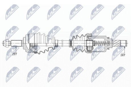 ПІВВІСЬ | RENAULT ENG.1.5DCI,1.2TCE,1.6 16V FLUENCE 10- MEGANE III 09- SCENIC/GRAND SCENIC 09- /ЛІВ/ NTY NPWRE148