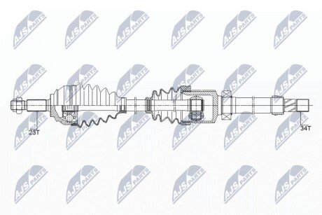 ПІВВІСЬ | RENAULT CLIO IV 1.5DCI 12- /ПРАВ,ATM/ NTY NPWRE149