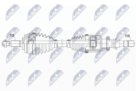 ПІВВІСЬ | RENAULT MEGANE III/SCENIC III/GRAND SCENIC III 09- /ПРАВ/ NTY NPWRE159