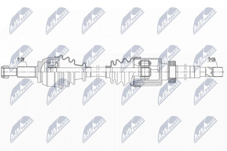 ПІВВІСЬ | RENAULT MEGANE IV/SCENIC IV/GRAND SCENIC IV 16- 1.3TCE 115/140/160 /ПРАВ,MTM/ NTY NPWRE160