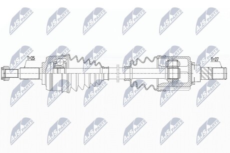 ПІВВІСЬ | RENAULT MEGANE III 2.0 09-, FLUENCE 2.0 10- /ЛІВ, ATM CVT/ NTY NPWRE164