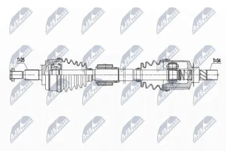 ПІВВІСЬ | RENAULT MEGANE IV 1.5DCI 16- /ЛІВ,ATM/ NTY NPWRE166