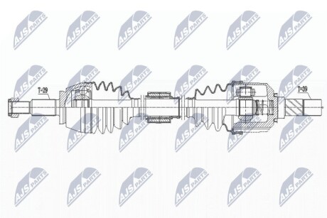 ПІВВІСЬ | RENAULT SCENIC/GRAND SCENIC 1.6DCI 130KM 16- /ЛІВ,MTM/ NTY NPWRE170 (фото 1)