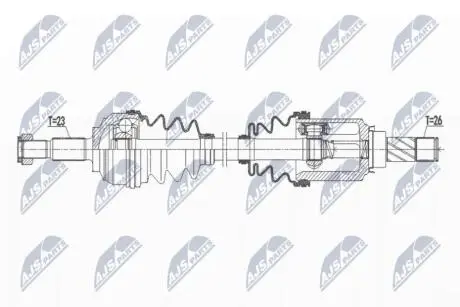 ПІВВІСЬ | DACIA LOGAN 11-, SANDERO 1.6 -12, /ПРАВ,MTM/ NTY NPWRE172