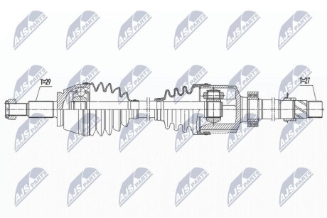 ПІВВІСЬ | RENAULT TALISMAN 1.6TCE150, TCE200 15-, 1.8 TCE225 18- /ЛІВ,ATM/ NTY NPWRE175