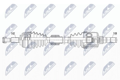 ПІВВІСЬ | RENAULT MEGANE IV 1.8RS TCE280 17- /ЛІВ,ATM/ NTY NPWRE182