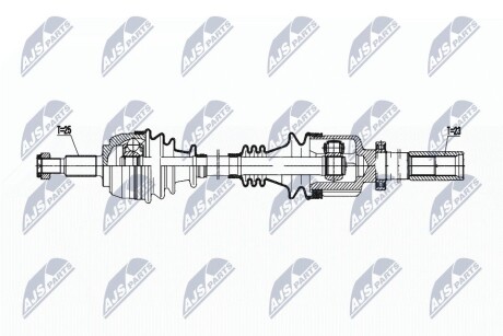 ПІВВІСЬ | RENAULT SCENIC/GRAND SCENIC II 1.6 04- /ПРАВ,ATM 4B/ NTY NPWRE199