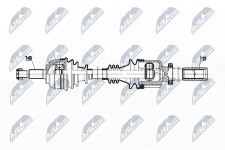 ПІВВІСЬ | RENAULT SCENIC/GRAND SCENIC II 1.6 04- /ПРАВ,ATM 4B/ NTY NPWRE199