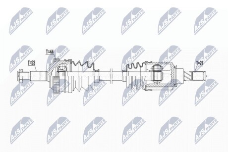 ПІВВІСЬ | RENAULT KANGOO 4WD 1.6,1.9DCI 01- /ЗАД,L=P/ NTY NPWRE201