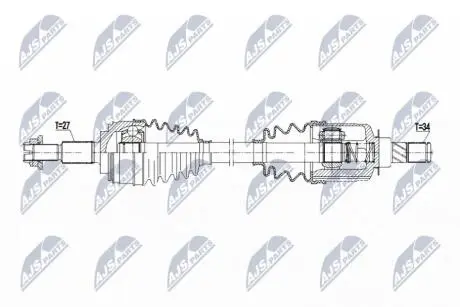ПІВВІСЬ | RENAULT KANGOO/GRAND KANGOO/EXPRESS 13-, MERCEDES CITAN 13- /ЛІВ, ATM DC4/ NTY NPWRE202